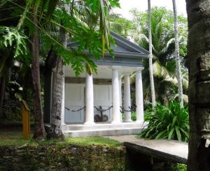 Mausoleum of Silhouette's former owners, the Dauban family