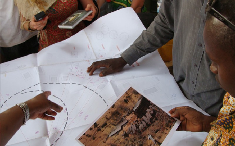 The construction of an Opera village in Burkina Faso