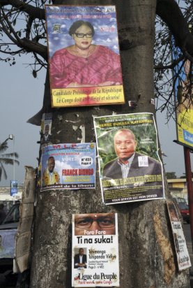 Electoral banners for the 2006 elections in Kinshasa