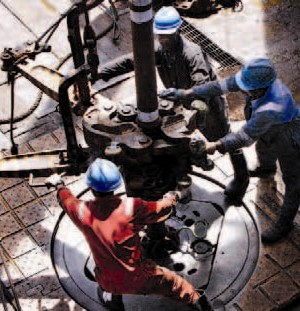 Drilling offshore Ghana